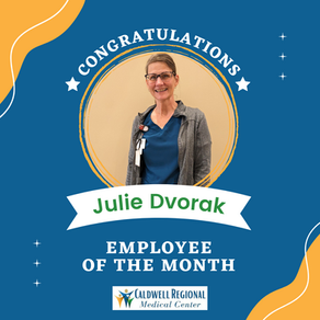 Employee of the month, Julie Dvorak